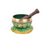 Tibetan Om Mani Padme Hum Symbol Singing Bowl- SING1049GRN
