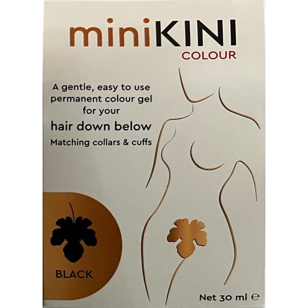 MiniKINI Colour - Organic colour for Pubic Hair Black