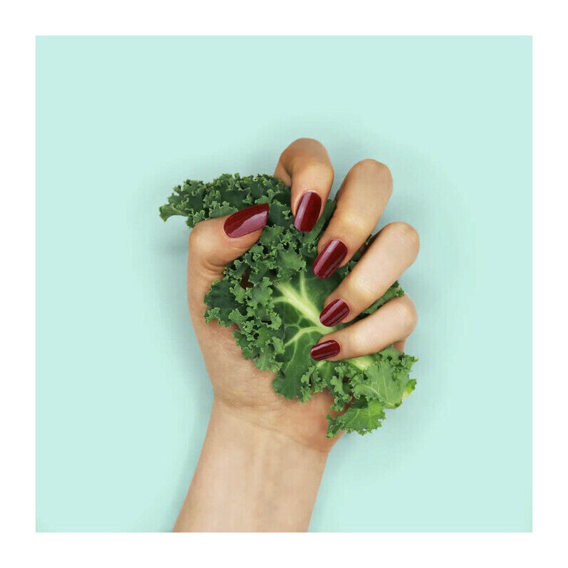 Raww Kale'd It Nail Lacquer - Dark Cherry, 10ml