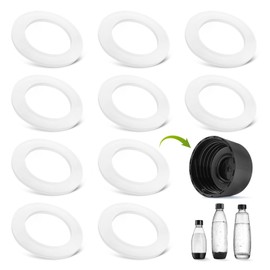 Seal O-Ring Replacement for SodaStream Lid - Lid Seal for SodaStream Bottles, Ideal for 1 L Plastic Bottles & PET Bottles Plastic Bottles from Water Carbonator (Pack of 10, White)