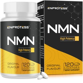 Sublingual NMN 500mg, Max Absorbency & Fast-Acting NMN Supplement（120-Day Supply）, 99% Pure NMN (Nicotinamide Mononucleotide) for NAD, Cell, Immune, Energy, Muscle, Anti-Aging, Longevity, 120 Lozenges