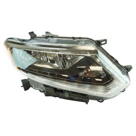 TRQ Passenger Side Headlight Assembly Halogen Compatible with 2014-2016 Nissan Rogue NI2503226