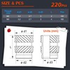 Ktehloy 400Pcs Threaded Inserts, M2 M2.5 M3 M4 M5 M6