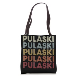 Pulaski New York Pulaski NY Retro Vintage Text Tote Bag