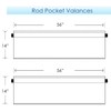 Aiking 2 Panels of 56" x 14" Picnic Plaid Rod