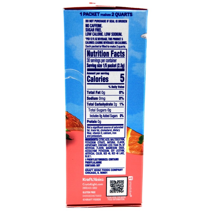 Crystal Light Strawberry Orange Banana Drink Mix, 12-Quart 2.4-Ounce Box