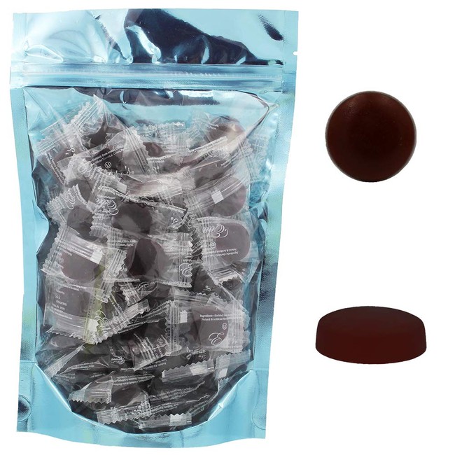 Sugar-Free Premium Hard Candy Suckers, Mini Fruit Button Candies, Kosher Certified Parve, Uses Sorbitol, Low-Sodium, Individually Wrapped (Raspberry, 8oz (Half-Pound) 75 Pcs)