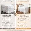 RIMELA College Dorm Bed Skirt Twin XL 36 Inch Drop,