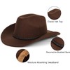 Women Men Classic Western-Cowboy-Hat - Wide Brim Western Cowboy Cowgirl