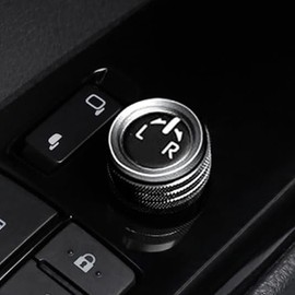 for Toyota Corolla 2023 2024 2025 Air Conditioner, Mirror Knob Cover, Push Start Button Trim, Volume Knob Cover, Corolla Interior Trim (6pcs) (Black)