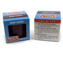 Match 'N Patch Realistic Wood Grain Repair Tape, Dark Cherry