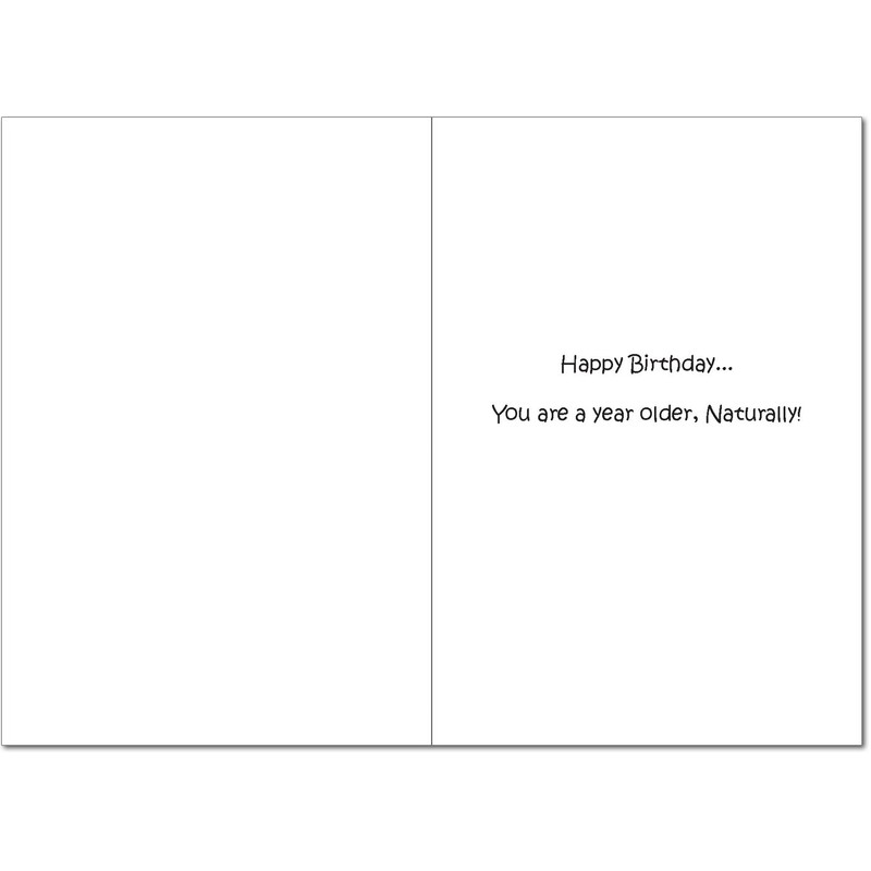 NobleWorks 8311 While You Were Out Funny Birthday Card with