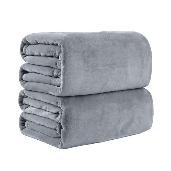 Pagnanno. Flannel Fleece Mink Throw Pack of 2 - Sofa/Bedspread/travel