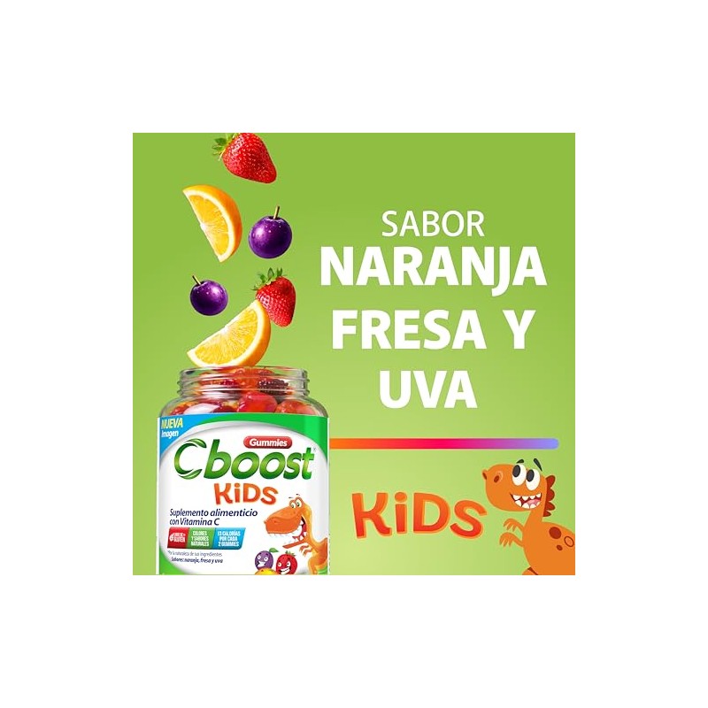 Cboost - Gomitas Kids Vitamina C para Niños, Sin Gluten,