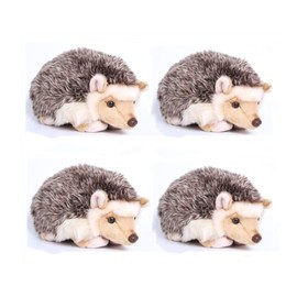 TAMMYFLYFLY Lifelike Hedgehog Plush Stuffed Animal Toy Desert Hedgehog Cute Animal Model (6 inches) (6 in(Pack of 4))