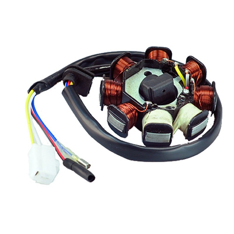 New Alternator Magneto Stator 8 coil 8 Pole 4-wire Gy6