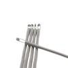 ZQIY 5PCS 9.06 Inch Silver Spring Pull Cord Stitchers Bendable
