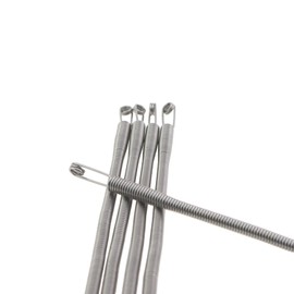 ZQIY 5PCS 9.06 Inch Silver Spring Pull Cord Stitchers Bendable Spring Multipurpose Cord Threading Tool Metal Rope Threader Needle Bar for Crafts and Handmade Project