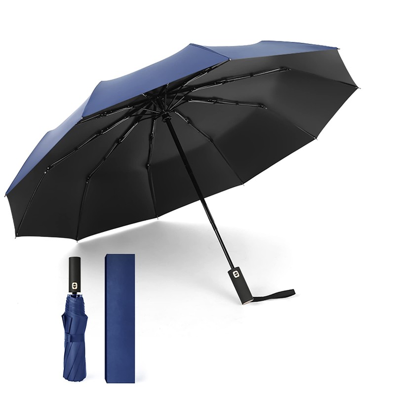 Gimars Portable Folding Automatic Windproof Umbrella with Telphon Coating 210T