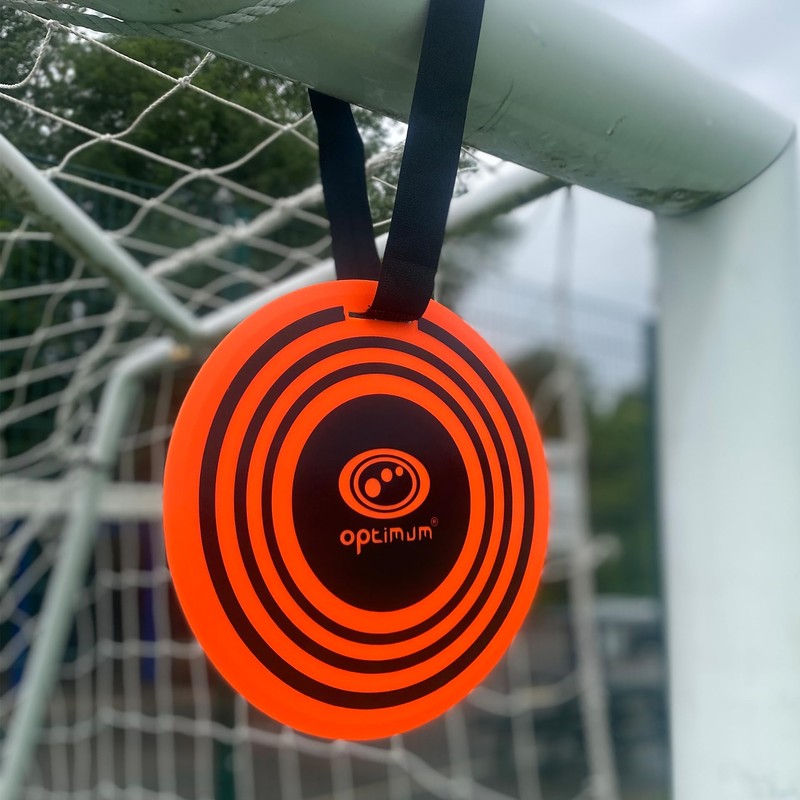 OPTIMUM FOOTBALL SOCCER HANGING TARGET x 2PCS, 9” DIAMETER BULLSEYE