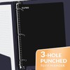 SUNEE Spiral Notebook, 1-Subject, Graph Ruled Paper, 8" x 10-1/2",