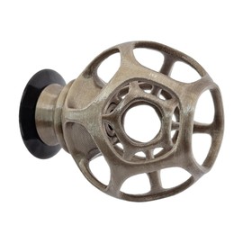 byMazy Small Maze House, Shrimp Hideout Aquarium Decor with Suction Cup, Fish Tank Plant Holder Ornament (Bronze)