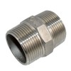 Megairon 1-1/4" x 1-1/4" NPT Male Threaded Hex Nipple,Stainless Steel