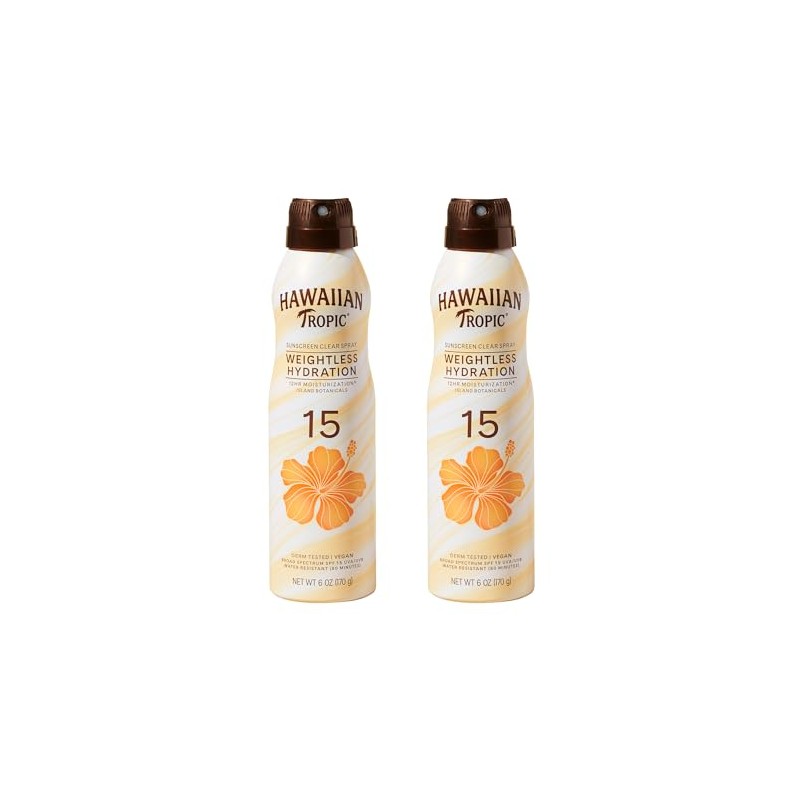 Hawaiian Tropic Protector solar en aerosol transparente de hidratación sin