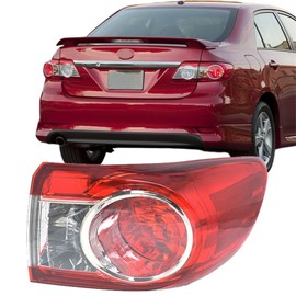 Silscvtt Passenger Side Rear Brake Tail Light Assembly Replacement for 2011-2013 Toyota Corolla Right Tail Lamp 8155002580 TO2805111
