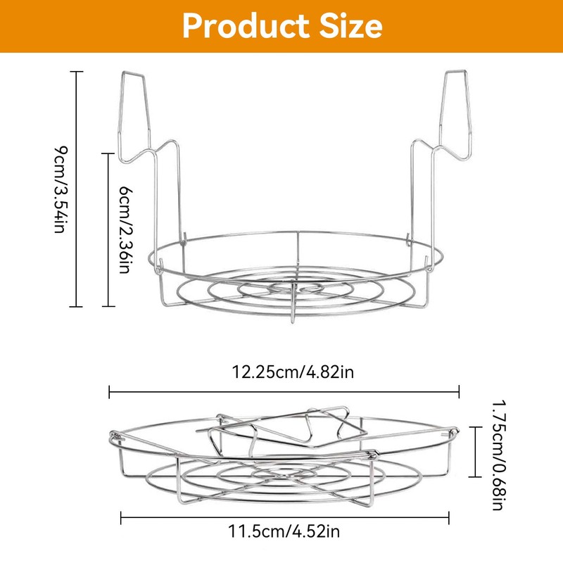 Canner Rack Stainless Steel Canning Rack. Holds 8 Pint or