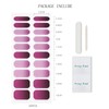 JMEOWIO Semi Cured Gel Strips Nail Art Sticker Wrap Glitter