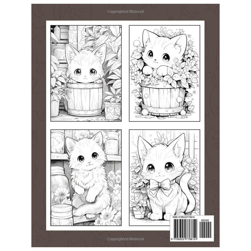  Creative Haven Kitty Coloring Book: Kitty Coloring Page, Adorable