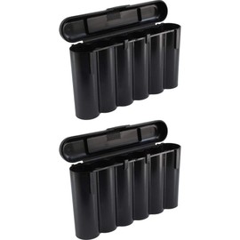 Birdz 2 Black 18650 & CR123A 6 Battery Holder Storage Case for 18650 Batteries