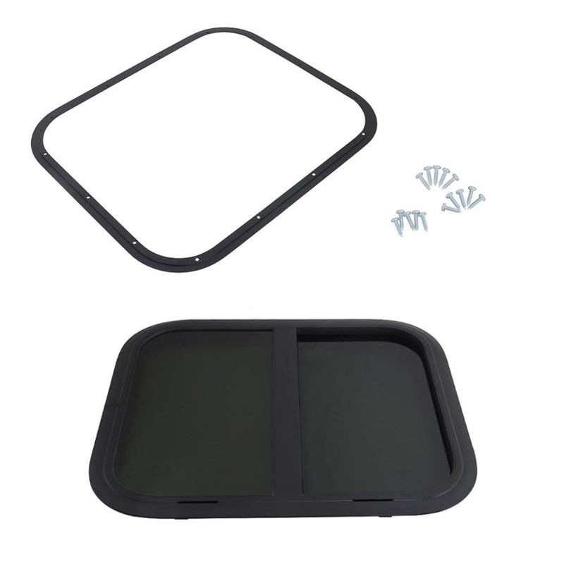 labwork 24W x 20H Aluminum Alloy Tempered Glass Window Horizontal