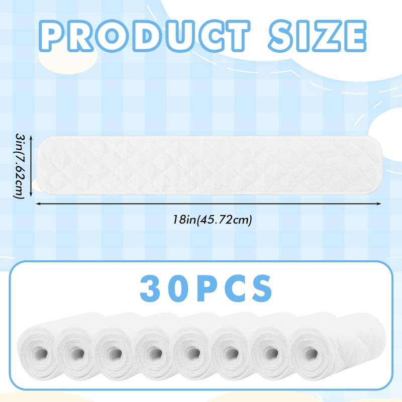 LEKEFETO 30 Pads Against Sweat 18 x 3 Inches, Bra