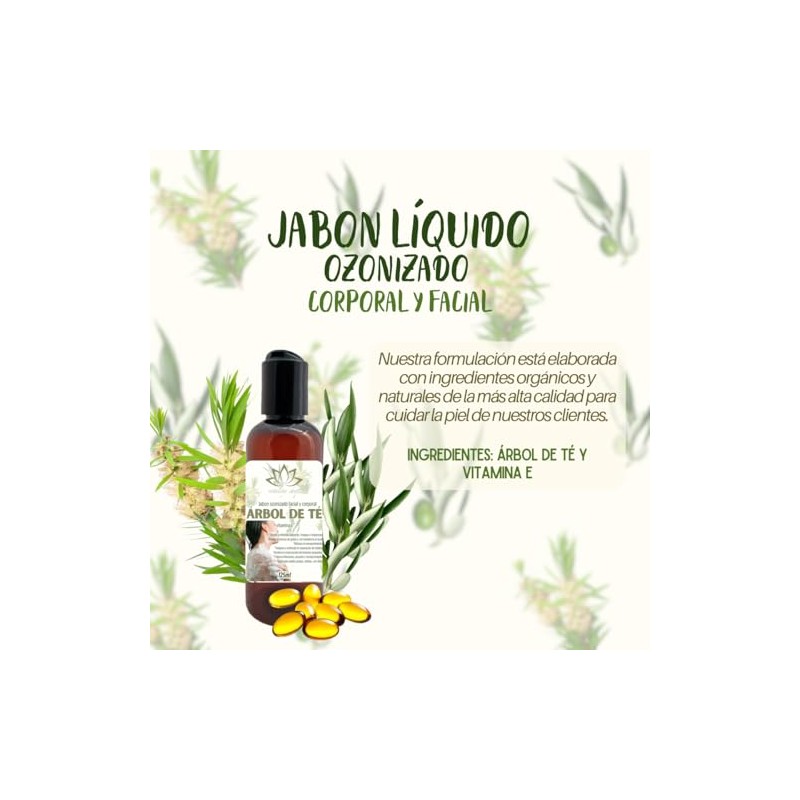 Jabón Limpiador Facial De Árbol De Té, Controla Exceso De