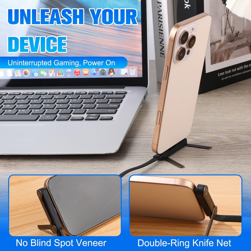 Sideways Phone Charger, 240W Fast Charging Cable, Invisible Stand Charging