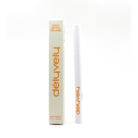 Delily Delively quick tattoo pen liner 0.7g matte black waterfruit ultra-fine microfiber brush pen eyeliner / 델리블리 퀵 타투 펜라이너 0.7g 매트 블랙 워터프루트 초섬세 극세사 붓펜 아이라인