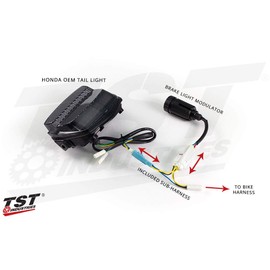 TST Genuine Tail Light Changing Light Pattern YZF-R6 (17-20) / YZF-R1 (15-23) / YZF-R7 Brake Light Modulator Tail Light Brake