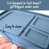 PrimaStella Unbreakable Silicone Lunch Box for Kids and Adults -