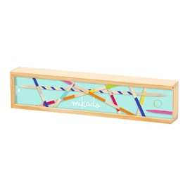 moses. Mikado, Children's Game for Home and Travel, Outdoor Travel Game in Compact Wooden Box, Timeless Classic Game for Children from 4 Years