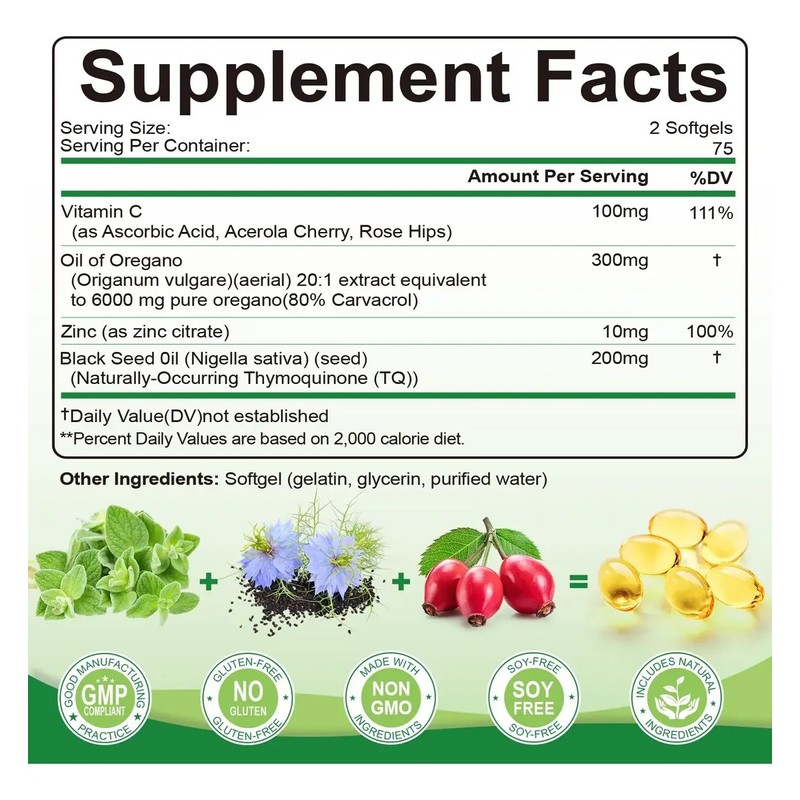 Cápsulas De Aceite De Orégano 6000mg - Signilife