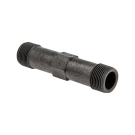 tecuro Fitting Piece for Water Meter, Heat Meter, 3/4 Inch x 110 mm, Plastic, Black, for Water Meter, DN15 - Ideal for Mounting Raw Wood
