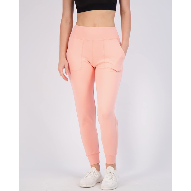 Real Essentials 3 Pack: Women's Joggers with Pockets - High