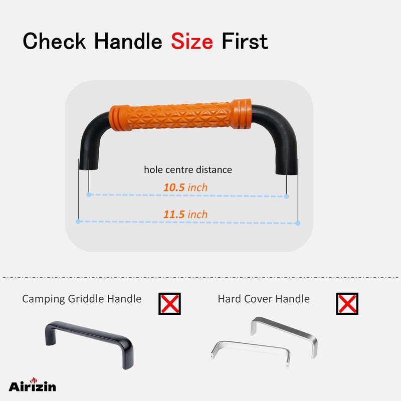 Airizin 11.5" Griddle Handle Replacement for Blackstone Griddle, for Blackstone