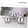 COLLBATH Stainless Steel Teapot with Strainer Compact Tea Kettle for