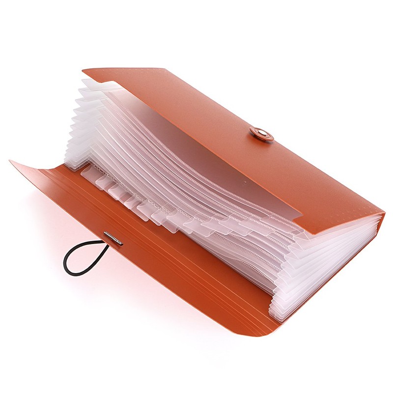 BTSKY Expanding File Folder -13 Pockets Small Accordion File Folder