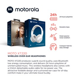 Motorola - Moto XT220 Auriculares Inalámbricos Bluetooth Plegables Linea 2022