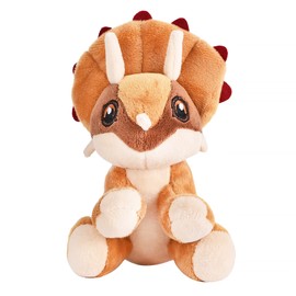 Endangered and Extinct EnE™ Mini Triceraptops Dinosaur Soft Plush Toy, 10cm, Cuddly Dinosaur Teddy