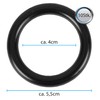 Bestlivings Rings with Folding Hooks (Set of 20), Curtain Rings